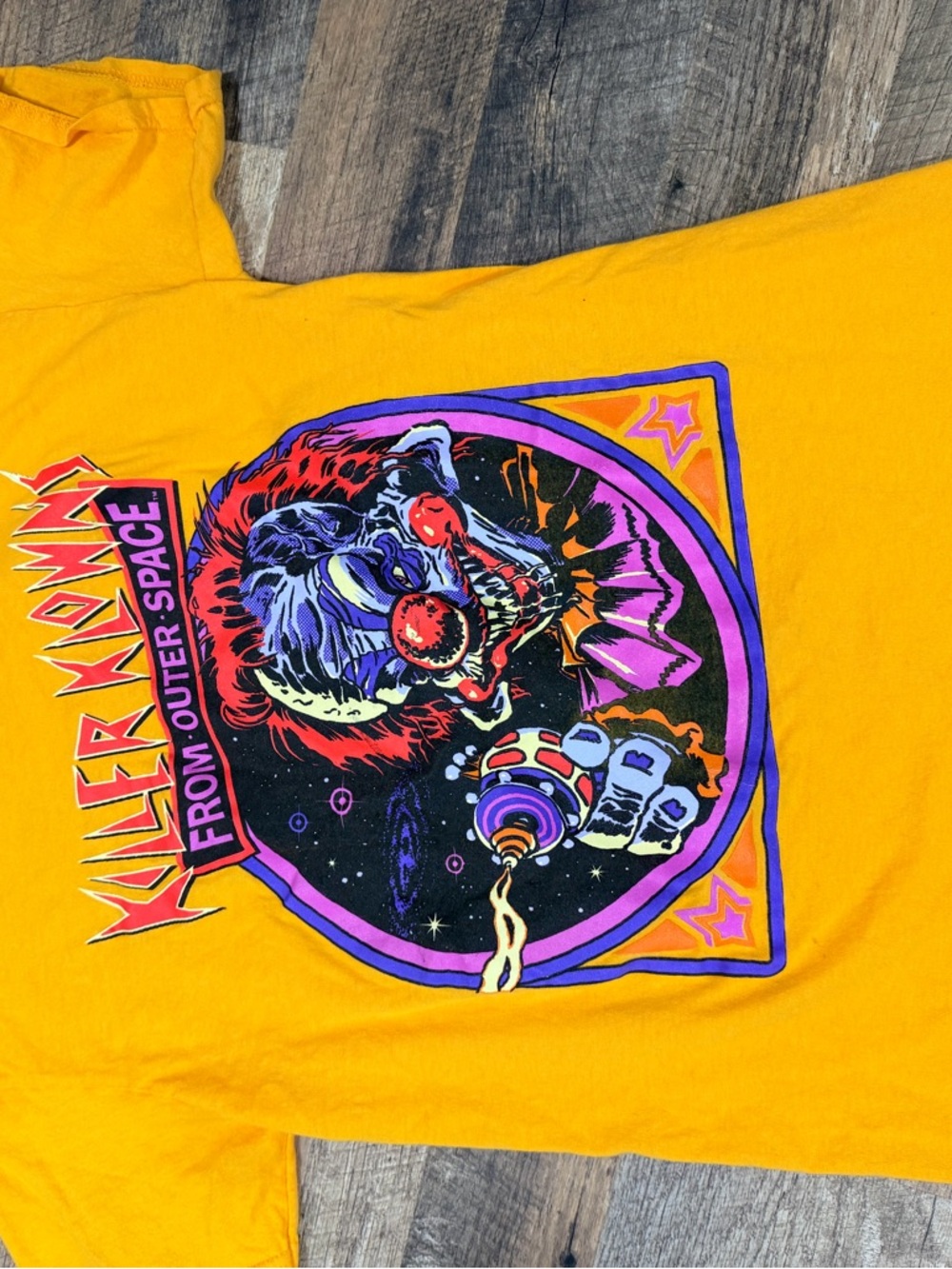 Spencer's Yellow Killer Klowns From Outer Space Graphic Tee